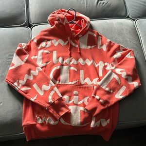 Orange Champion Hoodie Large